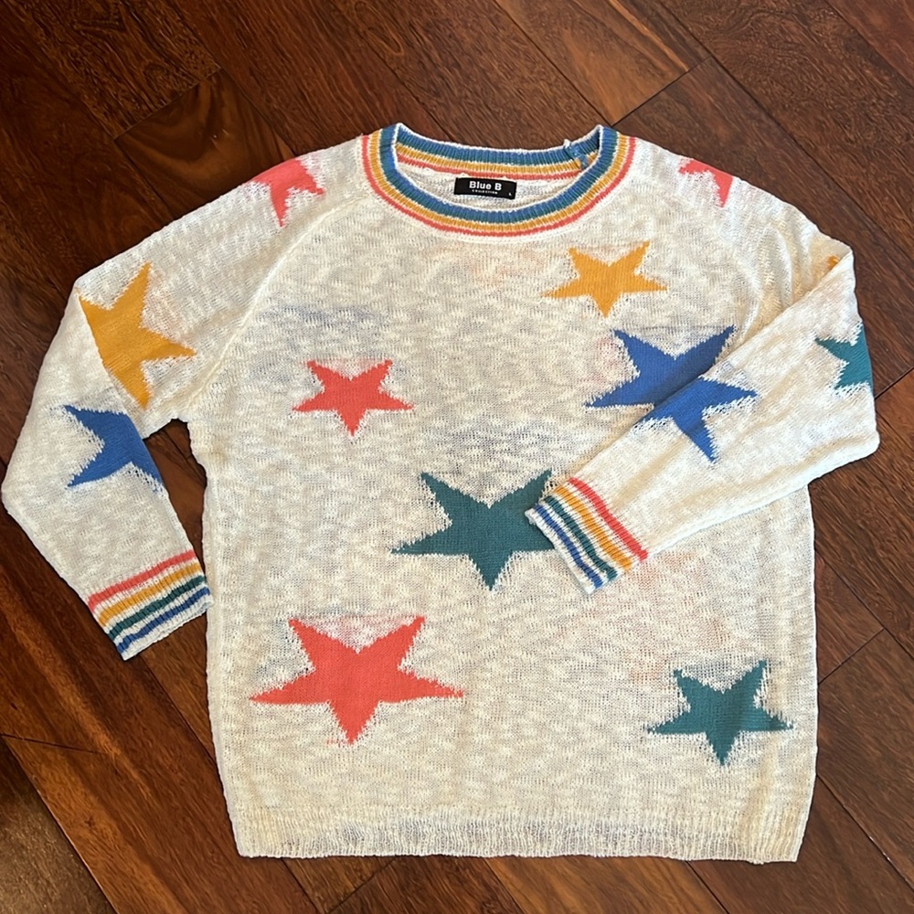 Blue B large sweater, never worn
